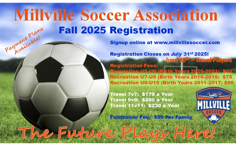 Register for the Fall 2025 Season now!  Click 