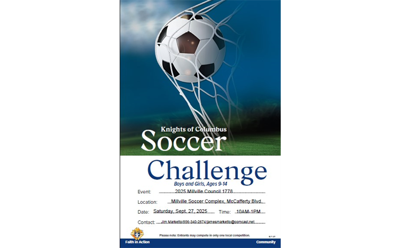 Knights of Columbus Soccer Challenge! 9/27 10am - 1pm